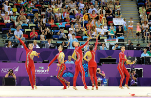 İlk Avropa Oyunları çərçivəsində gimnastika üzrə yarışların növbəti mərhələsi davam edir. Bakı, Azərbaycan, 17 iyun 2015